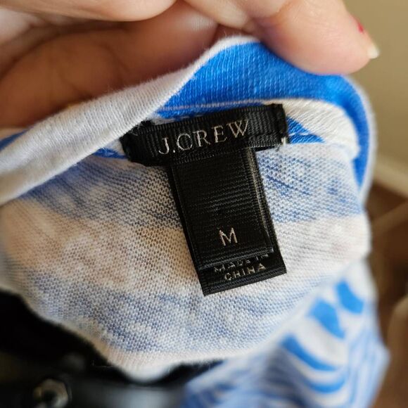 J. Crew Striped Linen T-shirt - Picture 6 of 6